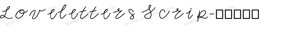 Loveletters Scrip字体转换